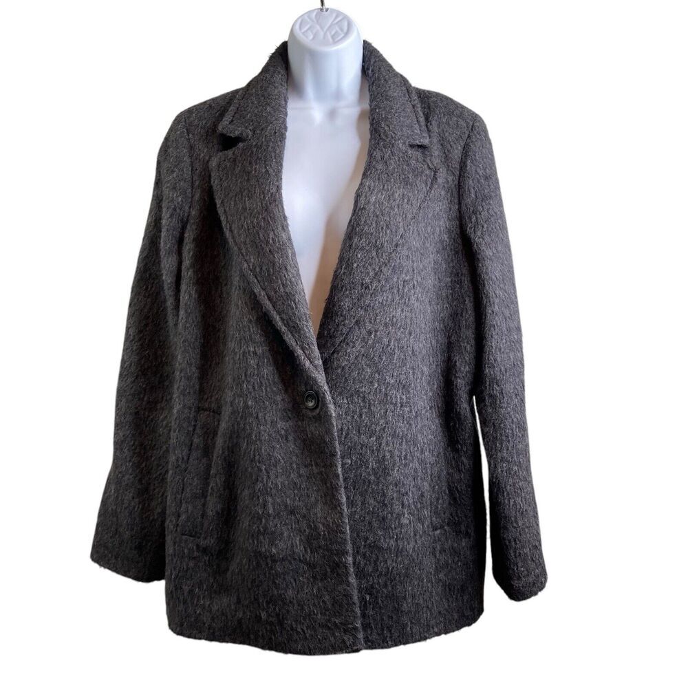 Madewell Women’s Tweed Wool Jacket Size 12 Oversized Academia Old Money Career